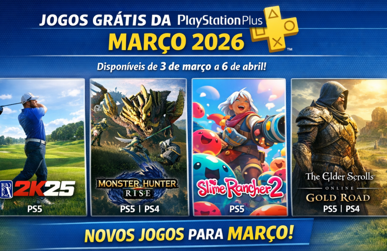 Jogos mensais PlayStation Plus Março são revelados. - PG Games Brasil