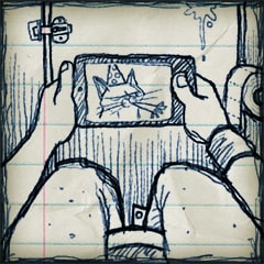 Aí eu me escondo lá e fico vendo vídeos até a aula acabar.