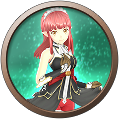 阴影中的红发少女