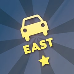 Car insignia 'East'