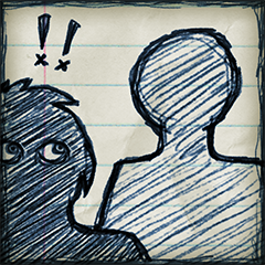 Acho que ela só sente pena de mim. Ou deve tá sorrindo pra alguém atrás de mim.