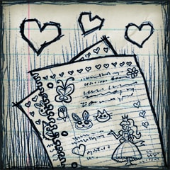 Quando nos esbarramos, acabamos trocando nossos deveres de casa. Então, TENHO um motivo para mandar uma mensagem pra ela.